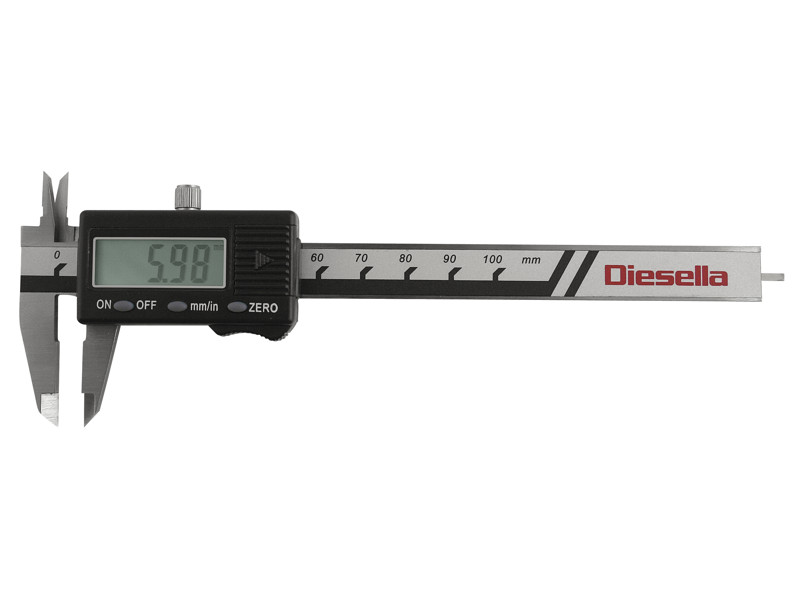 DIESELLA DIGITAL SKYDELÆRE  0-100X0,01 MM MED KÆBELÆNGDE 30 MM