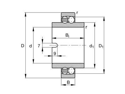 FAG 11204-TVH SELF-ALIGNING BALL BEARING