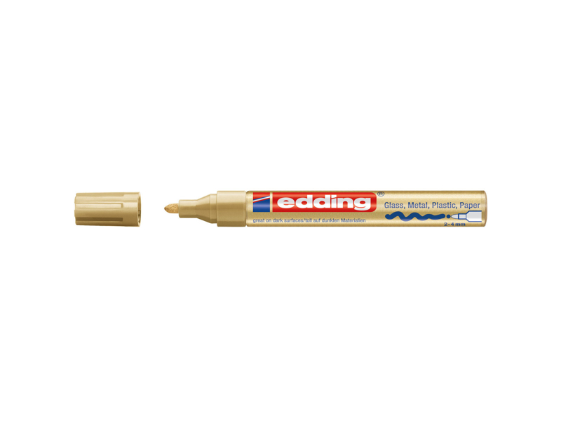 MARKER EDDING 750 2-4MM GULD