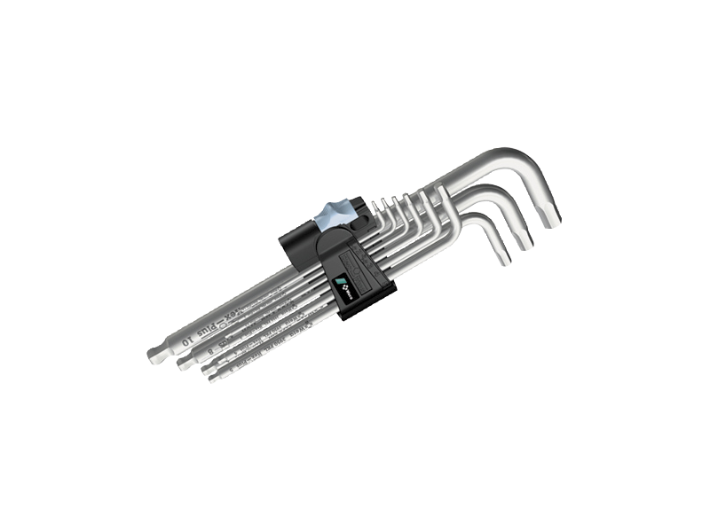 WERA INHEXNØGLESÆT 3950 PLK/9 RUSTFRI 1.5-10MM 3950/PKL/9