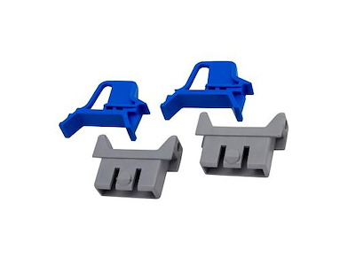 DIESELLA HÆNGSELSBESLAG/KLIKLÅSE T/GRÅ LAGERKASSER, 2+2 STK