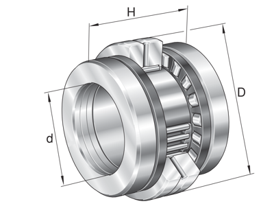 INA ZARN60120-TV-A NEEDLE ROLLER/AXIAL CYLINDRICAL ROLLER BEARING