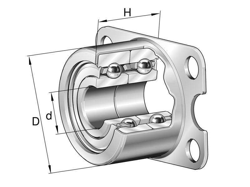 INA ZKLR1547-2RS-A FLANGED HOUSING UNIT