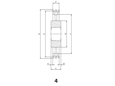 BELT PULLEY SPC 710-3