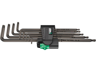 WERA TORX® VINKELNØGLESÆT 967/9 TX XL 1, LANG, 9 DELE