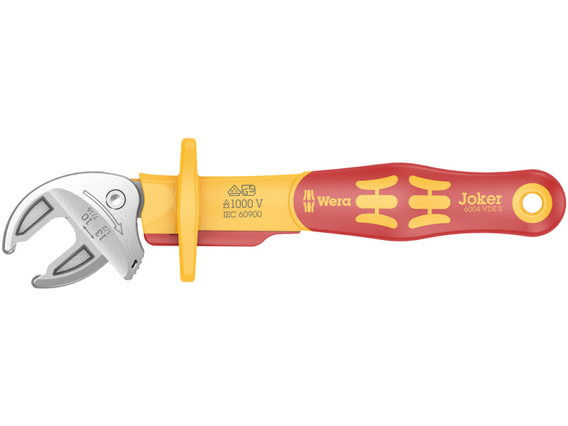 WERA VDE-ISOLERET 6004 Joker VDE S, SELVJUSTERENDE GAFFELNØGLE, 10-13 X 7/16-1/2" X 155 MM
