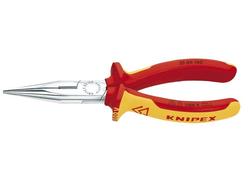 KNIPEX 25 06 160 SPIDSTANG LIGE 160MM VDE (RADIOTANG)