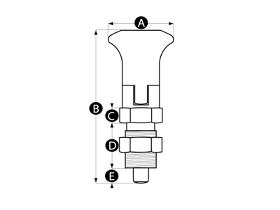 RENCOL 11817Z POSITIONERINGBOLT M10X1    LÅSBAR