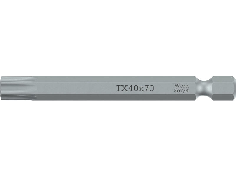 WERA BITS 867/4 Z TORX®, TX 40 X 70 MM
