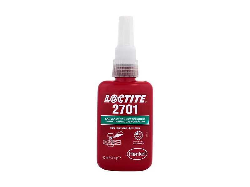 LOCTITE 2701 50 ML GEVINDSIKRING "HØJ STYRKE" 