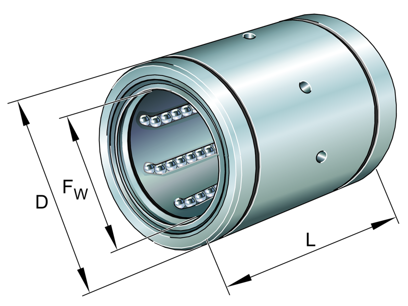 INA KB25-PP-AS LINEAR BALL BEARING