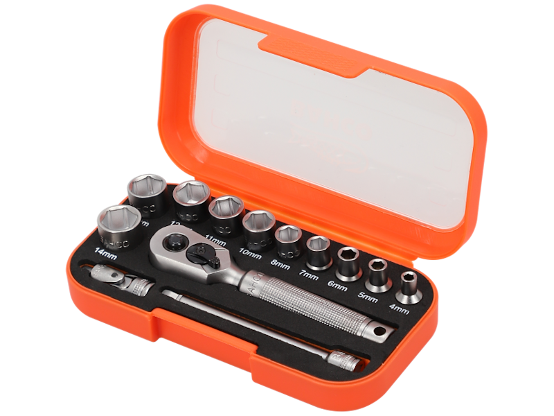 BAHCO TOPNØGLESÆT 1/4" S13MC10.5 13 DELE