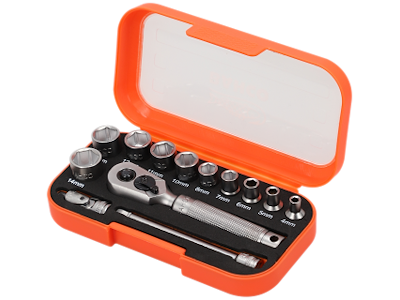 BAHCO TOPNØGLESÆT 1/4" S13MC10.5 13 DELE