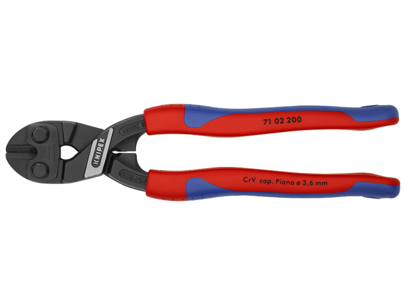 KNIPEX 71 02 200 KRAFT SIDEAFBIDER 200MM ERGO FOR PIANOTRÅD