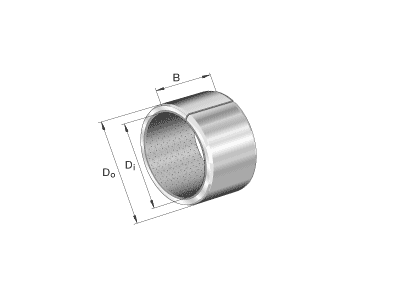 SMØREFRI GLIDELEJE STÅLRYG/TEFLON 2X3.5X3