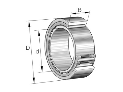 INA NAO12X28X12 NÅLELEJE U/KRAVE 12X28X12