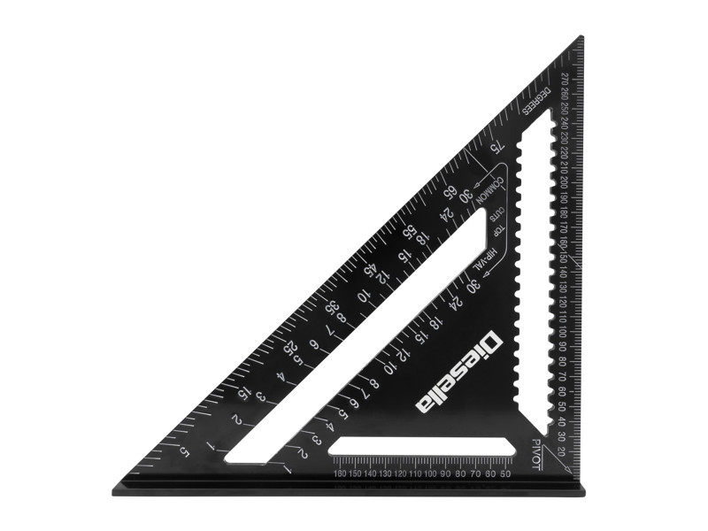 DIESELLA SPEEDVINKEL I ALUMINUM 300X300 MM MED SORT-OXIDERET FINISH