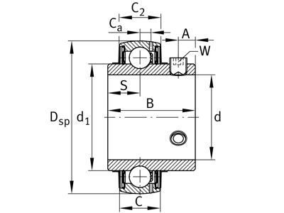 FAG UC201-08 RADIAL INSERT BALL BEARING