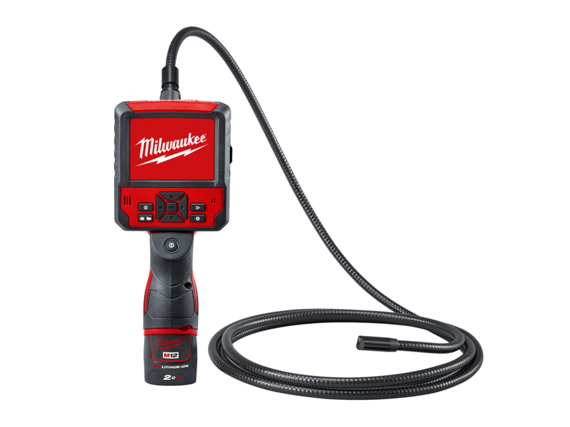 MILWAUKEE INSPEK. KAMERA M12 ICAV3-201C 1XBATT 2.0AH + LADER I PAPKASSE