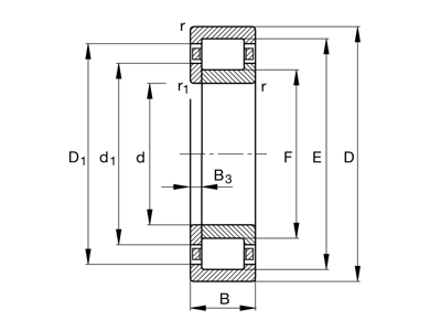 FAG NUP 210-E-M1 CYLINDRISK RULLELEJE 50X90X20