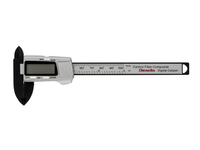 DIESELLA DIGITAL SKYDELÆRE  0-100X0,01 MM I CARBON FIBER