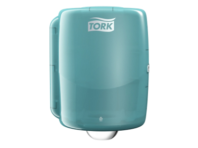 TORK DISPENSER W2 TIL VÆGOPHÆNG HVID/TURKIS