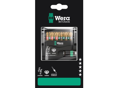 WERA Bit-Check 12 Diamond 1 SB, 12 DELE