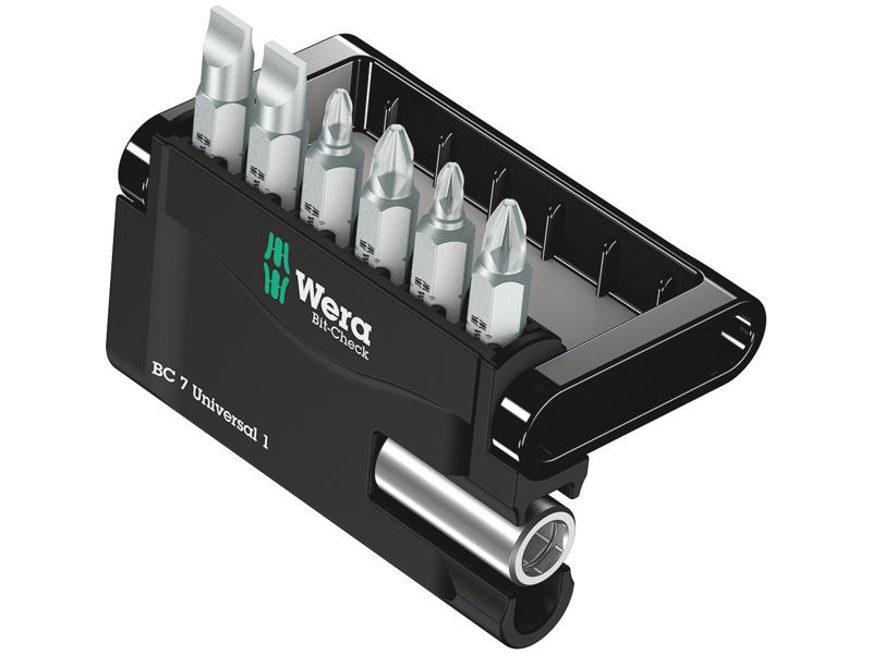 WERA Bit-Check 7 Universal 1 SB, 7 DELE