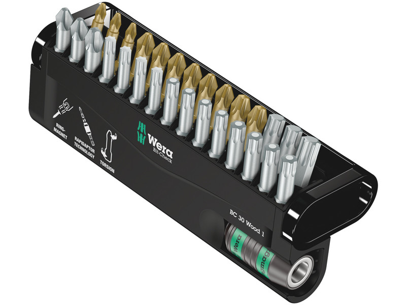WERA Bit-Check 30 Wood 1, 30 DELE