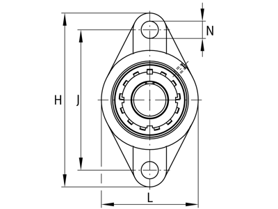 FAG UKFL205-J7 FLANGE 20X..X..