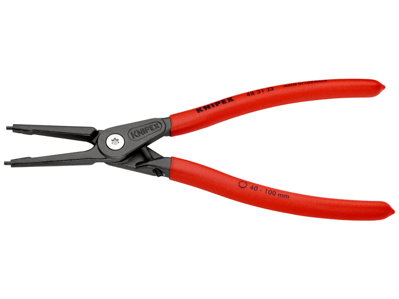 KNIPEX 48 31 J3 LÅSERINGSTANG INDV. Ø40-100 M/OVERDRJN.BESK. 225MM
