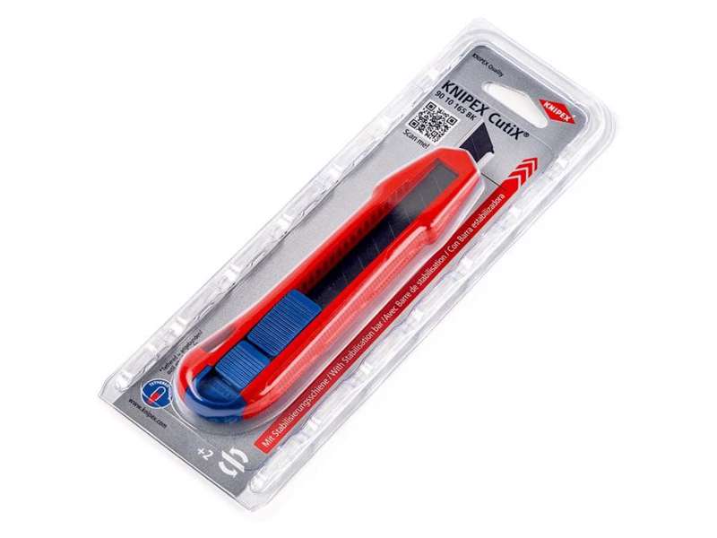 KNIPEX 90 10 165 BK CUTIX UNIVERSALKNIV 165MM M/STABILISATOR TIL BLAD