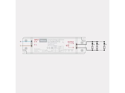 DIESELLA WRKPRO STRØMFORS. 230V AC/12V DC 30W T/MASKINLYS