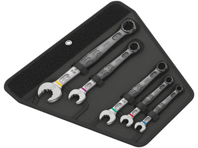 WERA RINGGAFFELNØGLE-SÆT 6003 Joker 5 Imperial Set 1, TOMMEMÅL, 5 DELE