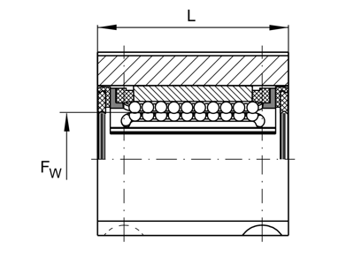 INA KGSNO25-PP-AS LINEAR BALL BEARING UNIT