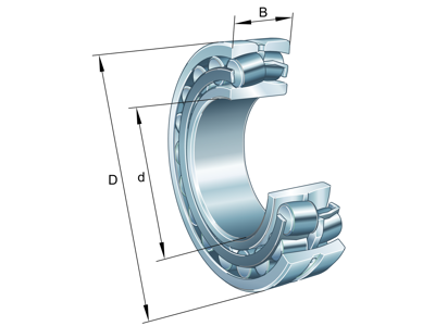 FAG 24130-BE-XL SFÆRISK RULLELEJE 150X250X100