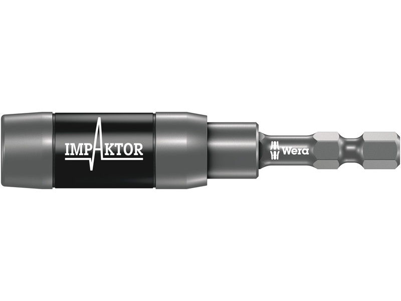 Wera 897/4 IMP R SB Impaktor holder with retaining ring and ring magnet, 1/4" x 75 mm