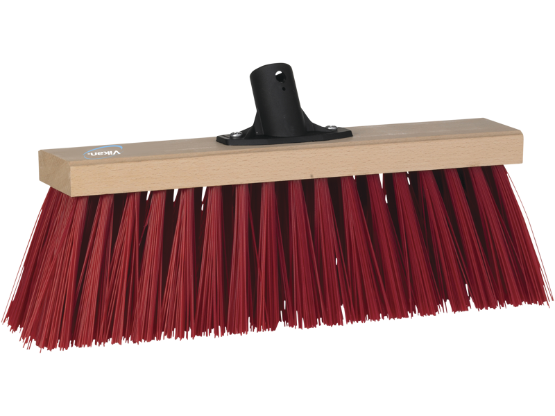 VIKAN GADEKOST UDEN SKAFT M/GEVIND 400MM RØD STIV