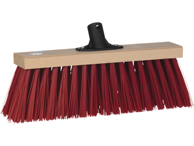 VIKAN GADEKOST UDEN SKAFT M/GEVIND 400MM RØD STIV