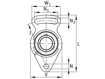 FAG UCFA201-J7 TAKE-UP HOUSING UNIT