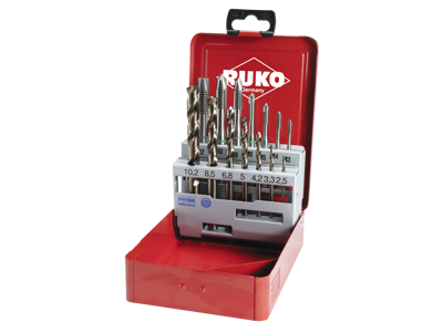 RUKO TAPPE + BOR HSS CO5 M3-M12 245051 SPÅNTAPPE M3-M12