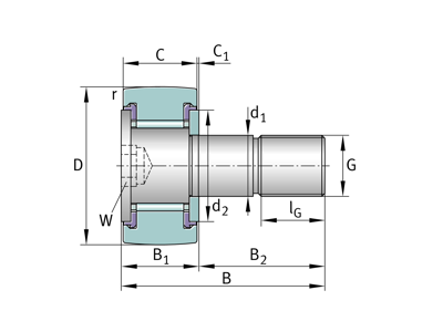 INA KR19-SK-PP-A YOKE TYPE TRACK ROLLER