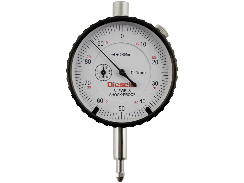 DIESELLA PRÆCISIONS MÅLEUR 0-1X0,001 MM MED JUSTERBARE TOLERANCEMÆRKER 