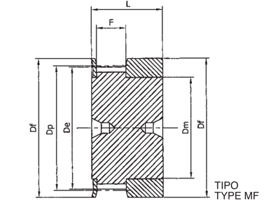 TIMING BELT PULLEY 16-MXL-025