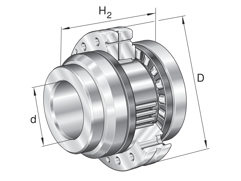 INA ZARF30105-L-TV-A NEEDLE ROLLER/AXIAL CYLINDRICAL ROLLER BEARING