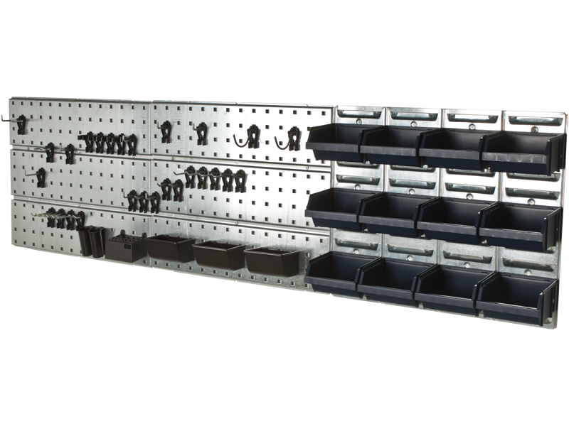 RAACO VÆRKTØJSVÆG STARTSÆT 3 HULPL + 33 CLIPS + 12 KASSE