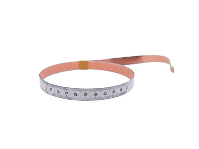 Diesella Self Adhesive Pit Measuring Tape 1Mx13 mm, R to L WHITE