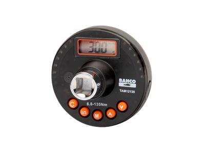 BAHCO TAM12135 ELEKTRONISK MOMENT- OG VINKELMÅLER 1/2" 6.8-135NM