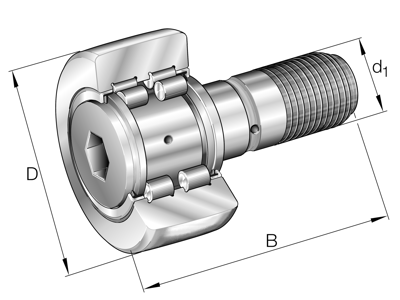 INA PWKR52-2RS-XL YOKE TYPE TRACK ROLLER