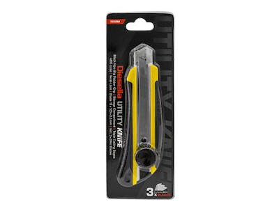 DIESELLA HOBBYKNIV NON-SLIP GREB 18MM SKRUELÅS OG MAGASIN